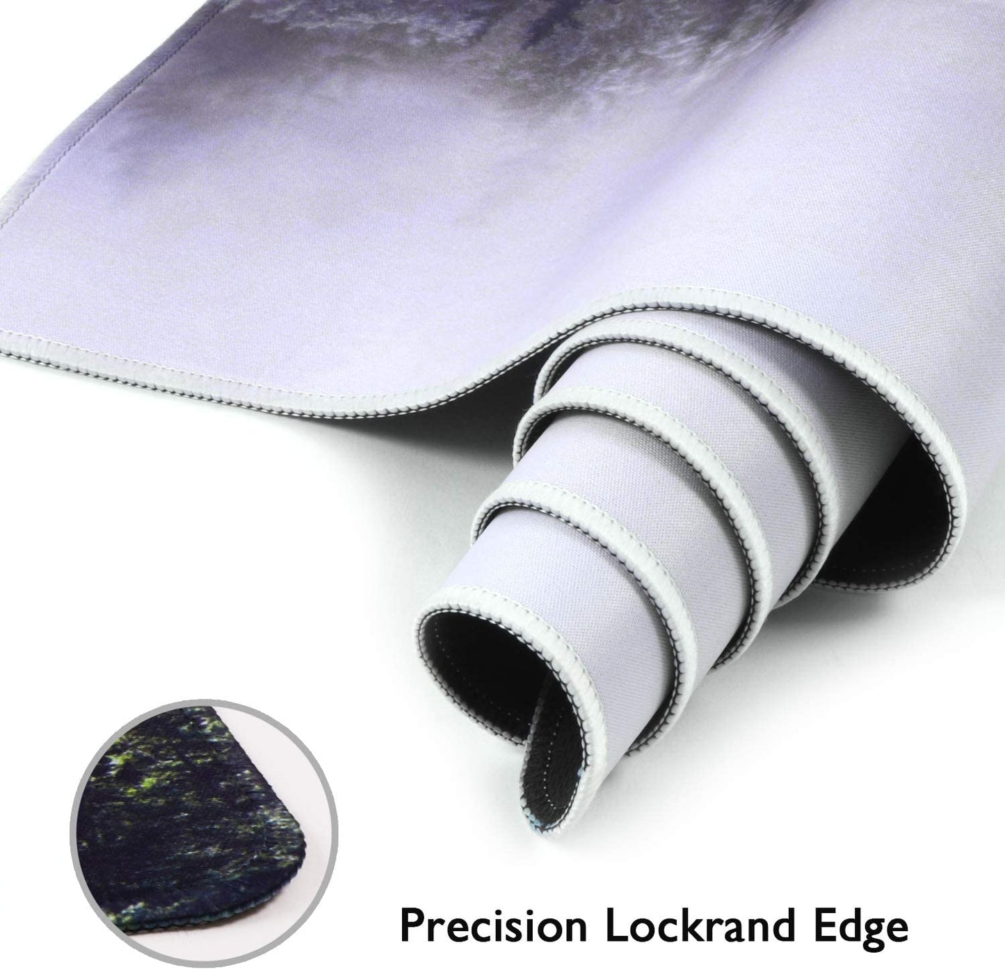 Extended Gaming Mouse Pad, Large Non-Slip Rubber Base Mousepad with Stitched Edges, Waterproof Keyboard Mouse Mat Desk Pad for Work, Game, Office, Home - Forest (Extended X-Large)